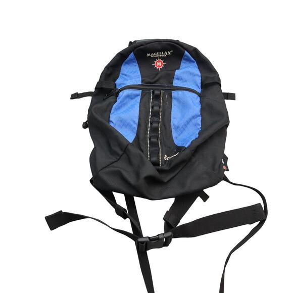 Magellan Backpack Blue Black Outdoor Scout Backpack Camping Hiking Travel - Picture 1 of 16